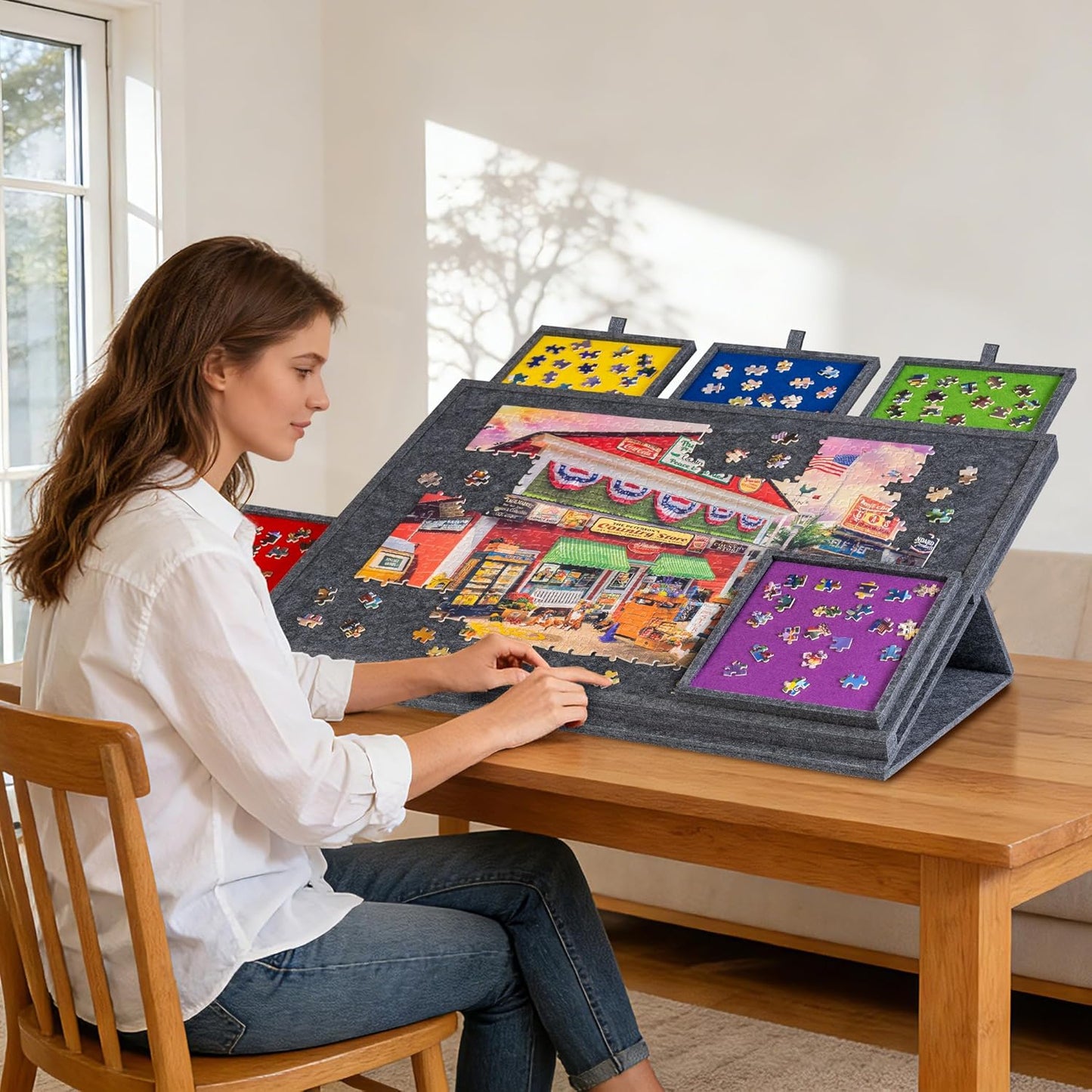 PuzzleDock™ I 2-in-1 Portable Puzzle Board