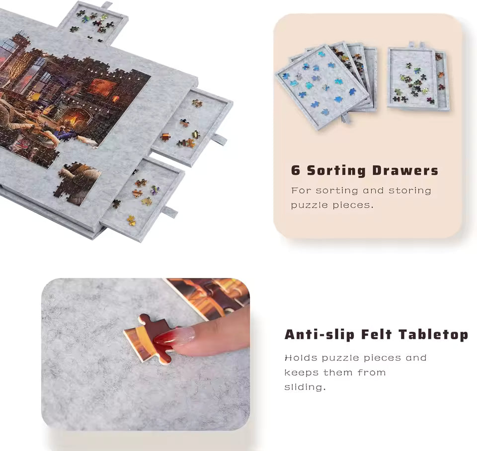 PuzzleDock™ I 2-in-1 Portable Puzzle Board