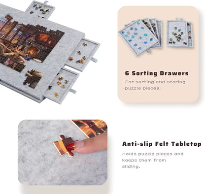 PuzzleDock™ I 2-in-1 Portable Puzzle Board