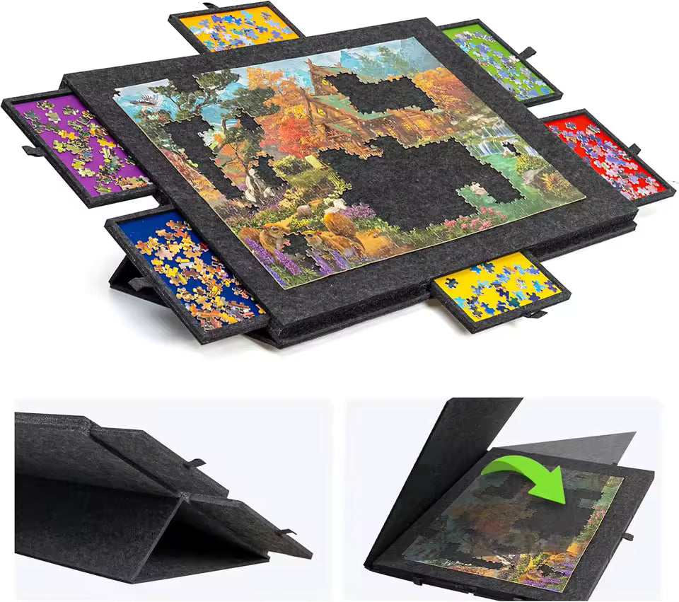 PuzzleDock™ I 2-in-1 Portable Puzzle Board