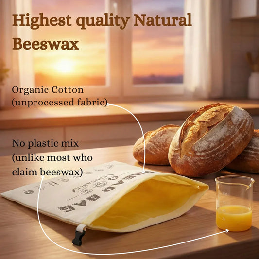 Premium 100% Cotton Beeswax - Bread Bags